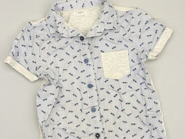 letnie sukienki szyfonowe: Shirt 5-6 years, condition - Good, pattern - Print, color - Light blue