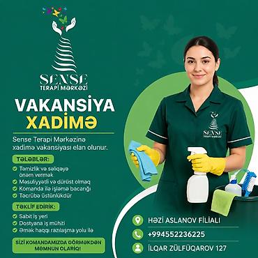 xadimə iş: Mərdəkan filialımıza xadimə lazım — 1