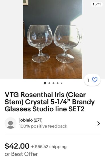 Čaše: Case Rosenthal Studio Line,kristal za zestoko pice 70,80te. Case — 3