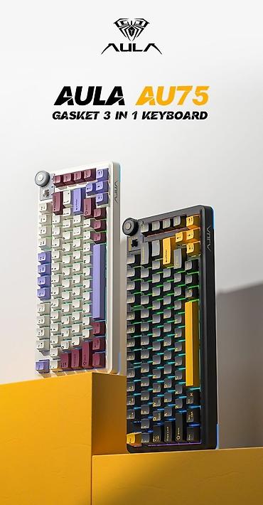 logitech mk470: Клавиатура, Aula, Механическая, Bluetooth, Проводное подключение, Размер: 75% — 7