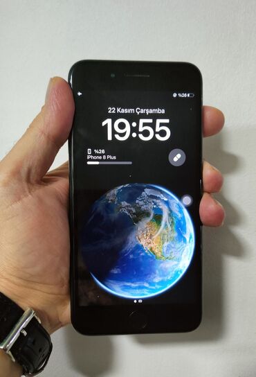 telefon alişi: IPhone 8 Plus, 64 GB, Qara