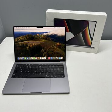 macbook pro: Ноутбук, Apple, 16 ГБ ОЗУ, Apple M1 Pro, 14 ", Б/у, Для работы, учебы, память SSD