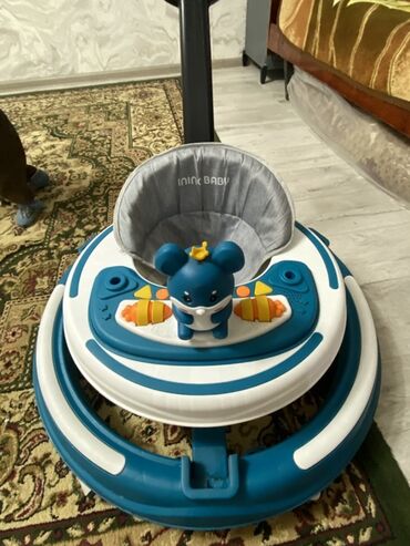 детская коляска 3 в 1: Набор для малышей INING BABY 1) Ходунки INING BABY - Круглая