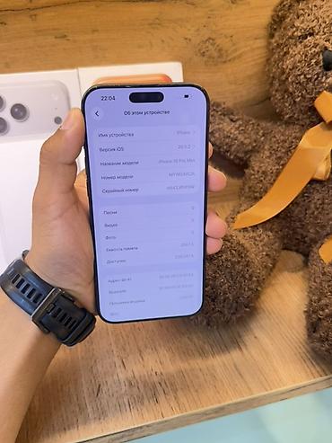 86: IPhone 16 Pro Max, 256 ГБ, цвет серый/титановый оттенок. Ключевые — 7