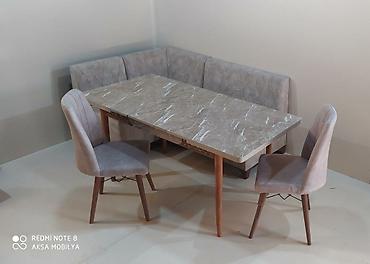 Masa və oturacaq dəstləri: 🇹🇷Türk istehsalı Möhtəşəm ✨✨ Kuxna üçün stol stul dəsti 2 stul 1 — 23