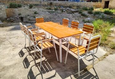 Masa və oturacaq dəstləri: Yeni, Açılmayan, Kvadrat masa, 4 stul — 15