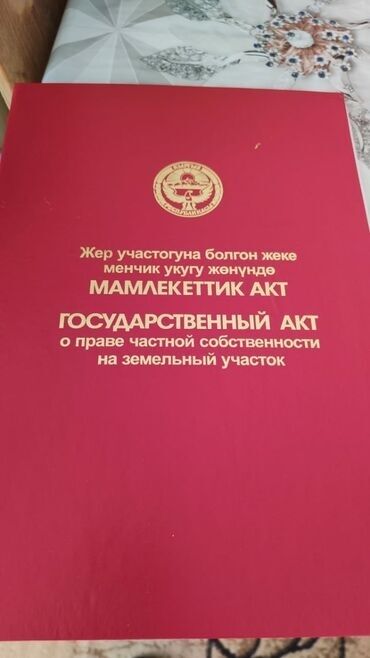 кызыл кыя уй сатылат: 450 соток, Бизнес үчүн, Кызыл китеп, Техпаспорт, Сатып алуу-сатуу келишими