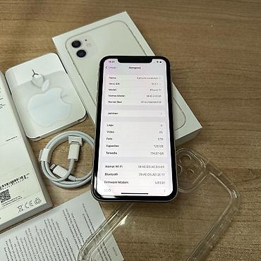 telefon iphone 11: IPhone 11, 128 GB, Ağ, Zəmanət, Kredit, Simsiz şarj — 7