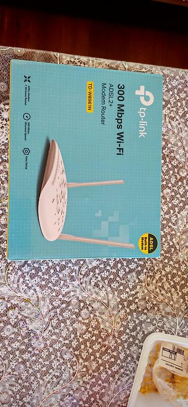 wifi anten: TP-Link TD-W8961N ADSL2+ Modem Router - 300 Mbps Wi‑Fi sürəti - — 1