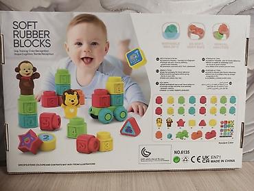 обезьяна: Набор мягких резиновых кубиков JDLT (Jun Da Long) Soft Rubber Blocks — — 1