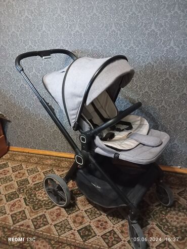 Коляски: Коляска, цвет - Серебристый, Б/у — 6