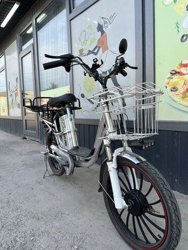 ремонт электро велосипедов: Электрический велосипед Eco Ride в серебристом корпусе с черными
