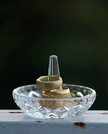 Ostali kućni dekor: Vintage Crystal Zaječar držač za prstenje. Starinski kristalni držač — 6