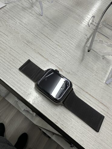 смарт часы в караколе: Apple Watch 6 Stainless Steel состояние отличное коробка документы