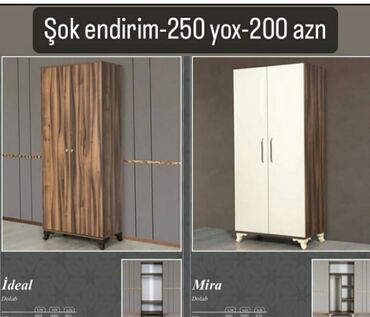 Dolablar: Dolab-asılqan, Yeni, 2 qapılı, Açılan, Düz dolab, Azərbaycan