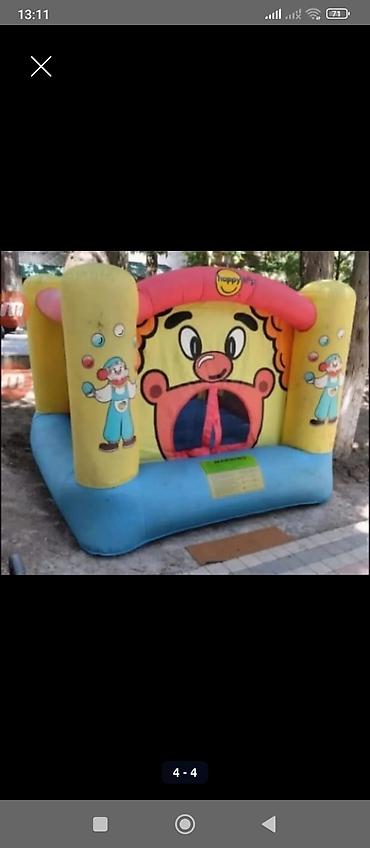 Uşaq üçün şişmə batut – “Happy” temalı - Rəngarəng dizayn: kloun