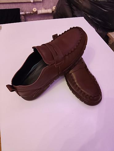 smok pen: Kişi mokasinləri – qəhvəyi rəng - Model: slip-on mokasin, klassik — 9