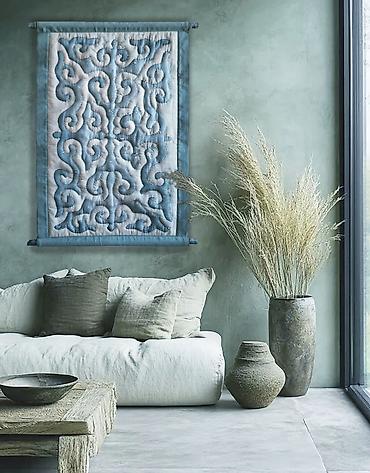 Другой текстиль: Стёганое шелковое панно с традиционным Кыргызским орнаментом — — 17