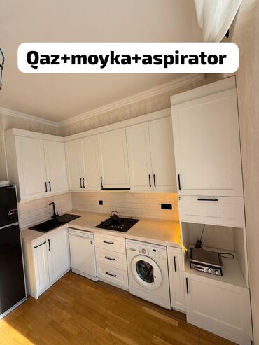 бу кухонный гарнитур в бишкеке: *Sada* Mətbəx 1.70×2.67 mərmərli hissə Penal 0.60 Qiymət: 750 azn
