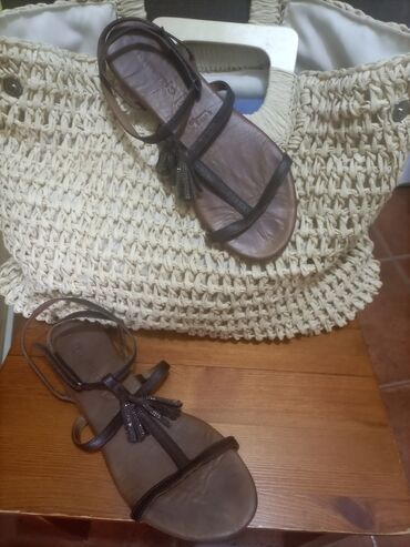 braon kozne cizme kalup super su: Sandals, Tamaris, 40