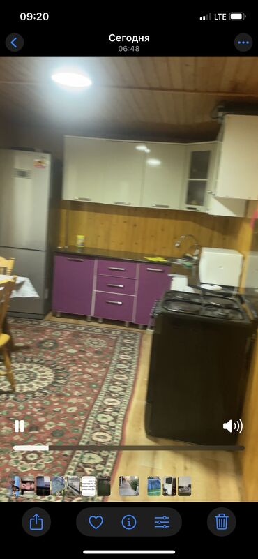 купить дом в бишкеке в рассрочку: 50 м², 3 комнаты, Утепленный, Теплый пол, Балкон застеклен