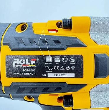brushless: Аккумуляторный ударный гайковерт ROLF TOP-5050 Комплектация на фото — 2