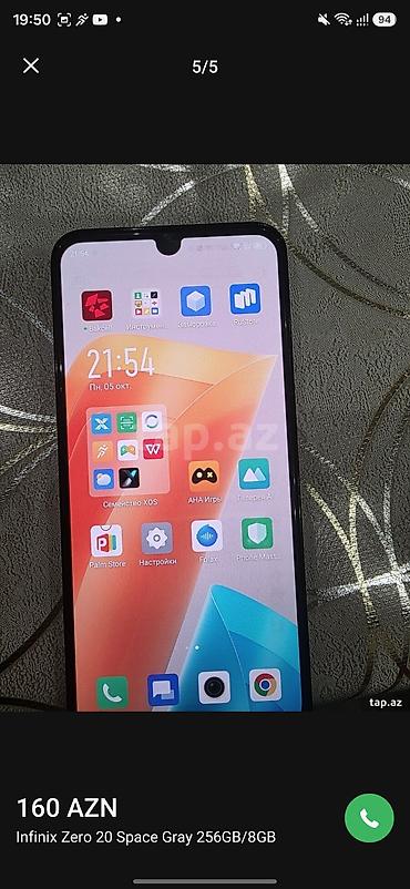 islenmis noutbuklar: Infinix 256 GB, rəng - Boz — 1