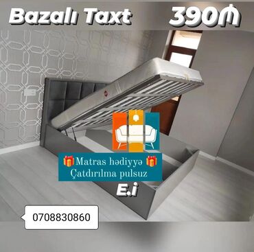 Mebel: Yeni, İkinəfərlik çarpayı, Bazalı, Matras ilə