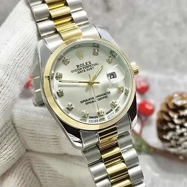 оптом кийим: Классикалык сааттар саат, Rolex, Алтын, Швейцария, Унисекс, Жаңы — 3