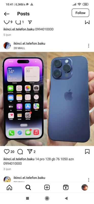 red magic 6: IPhone 14 Pro, 128 GB, Zəmanət