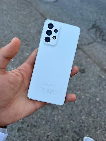 htc u play: Samsung Galaxy A33 5G, 128 GB, rəng - Ağ, Barmaq izi — 1