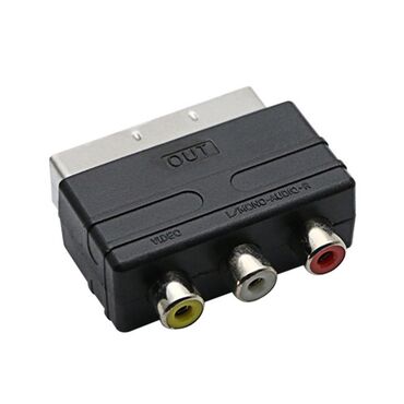 фото распечатка: Композитный RCA AV TB конвертер RGB Scart на 3 RCA S-видео адаптер для