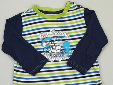 bluzka w kolorze morskim: Bluzka, Lupilu, 1.5-2 lat, 86-92 cm, stan - Dobry