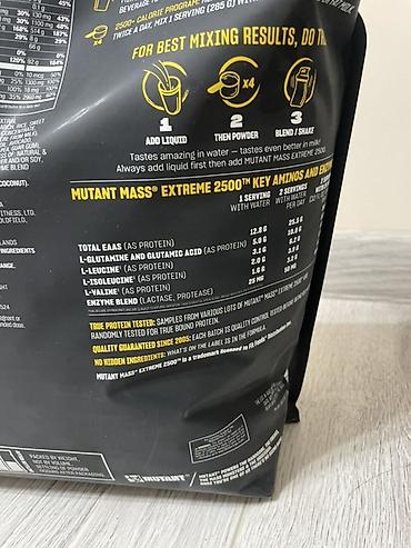 canada: Mutant MASS Extreme 2500 — высококалорийный гейнер для набора мышечной — 3