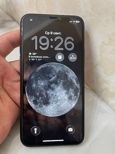 IPhone 11 Pro, Б/у, 64 ГБ, Черный, Защитное стекло, Чехол, 100 %