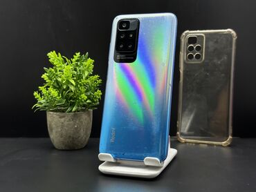 кызыл кия кыз: Redmi, Redmi 10 5G, Колдонулган, 128 ГБ, түсү - Көк, 2 SIM