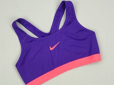 Women: Top sportowy Nike – biustonosz treningowy - Kolor: fioletowy z