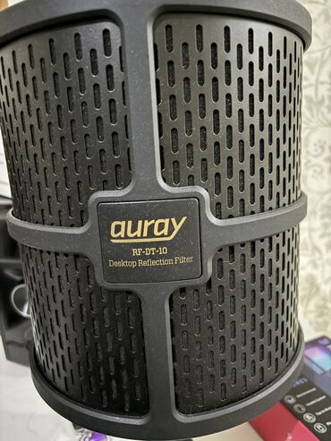 микрофон для записи: Настольный изолирующий фильтр Auray с подставкой для записи голоса