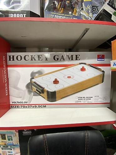 надувные палатки: Настольный аэрохоккей HOCKEY GAME - Электропитание: 9V - Размеры — 1