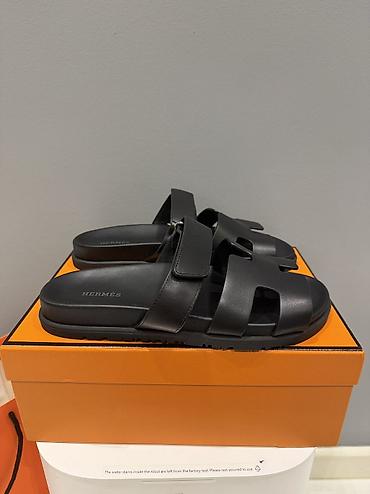 herfli sepler: Hermès kişi slayd sandal 1:1 kopiya, temiz deri Yenidir, olcu uygun — 1
