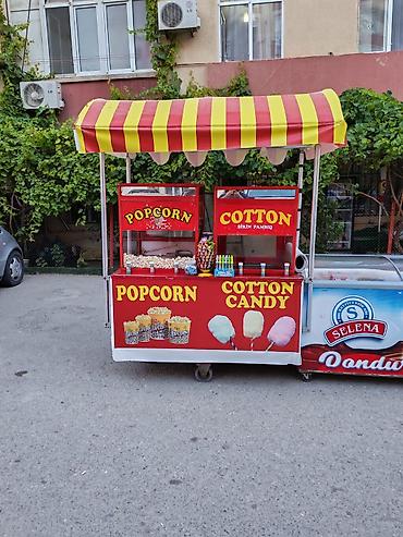 səyyar satıcı: Popkorn və şəkər pambığı apart satılır — 1