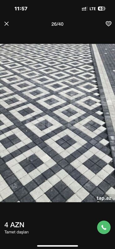 Plitə işləri: Her nov tanet daslarin bardyor ve beton daslarin satisi ve istehsali — 13