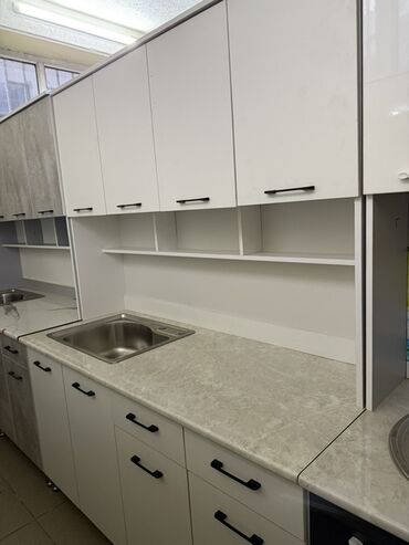 Кухонные гарнитуры: Кухонный гарнитур, Новый, цвет - Белый, Бесплатная доставка — 9