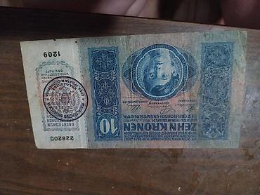 Austro-Ugarska banknota – 10 kruna (korona) - Originalna novčanica od