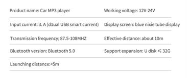 Auto oprema: Tekst oglasa Naziv proizvoda: Auto MP3 plejer Materijal: ABS Boja — 2