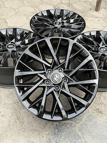 Литые Диски R 18 Hyundai, Комплект, отверстий - 5, Б/у