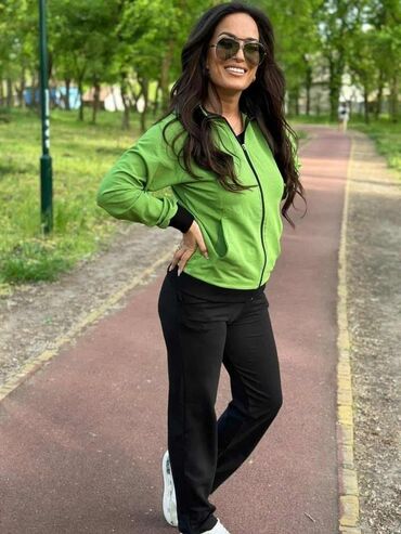 Gornji i donji deo: Nove pamučne komplet trenerke dostupne M do 6XL-sa ranflom ili bez — 25