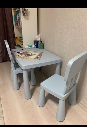 Другая детская мебель: Esma Usaq ucun masa ve iki oturacaq 110azn unvan nerimanov esma