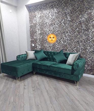 Ev üçün mebel: Künc divan, Yeni, Vеlur parça — 1