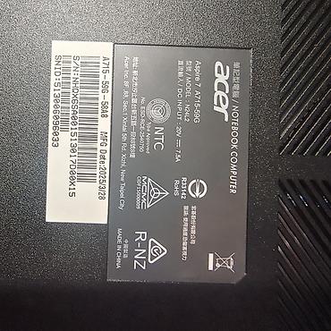 rtx 20: 💻Acer Aspire A715-59G. 🔷512 gb/16 gb. 🟦12th Gen Intel core i5 -12450H — 8